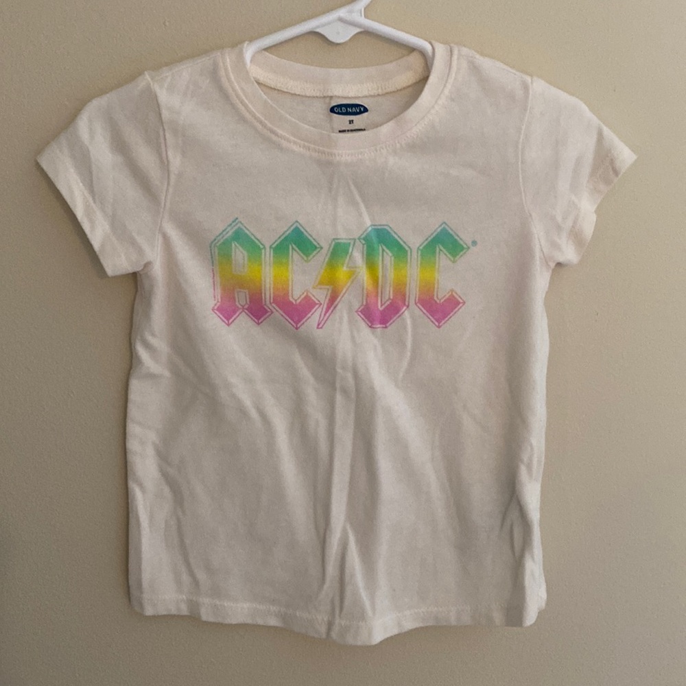 old navy acdc t-shirt size 2t